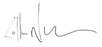 Calm Newman signature